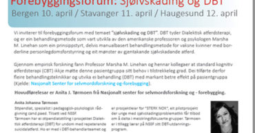 Forebyggingsforum 2013: Sjølvskading og DBT